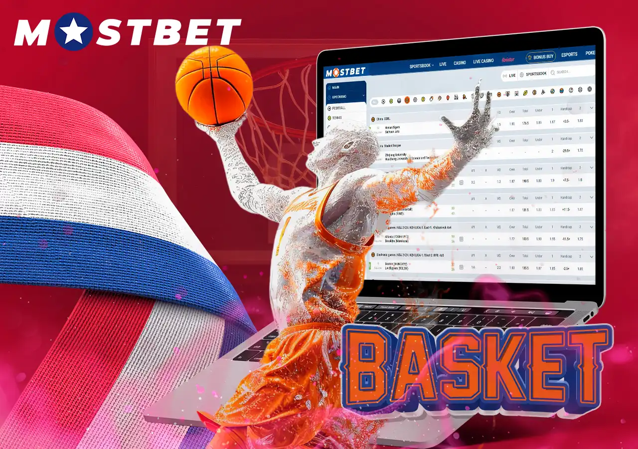 Place bets on basketball at Mostbet Nepal