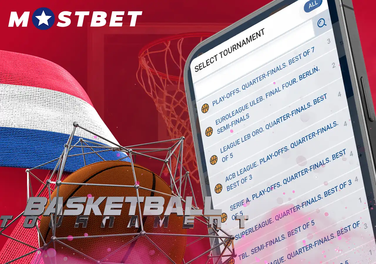 Lots of basketball tournaments at Mostbet